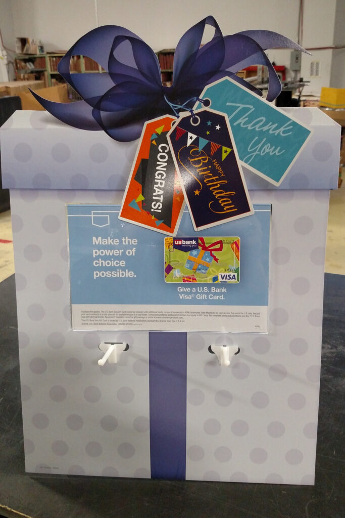 Gift card display stand